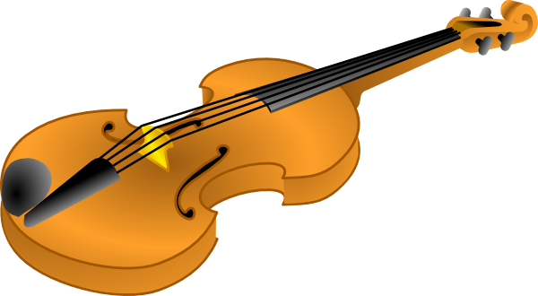 Brown Violin clip art Free Vector / 4Vector