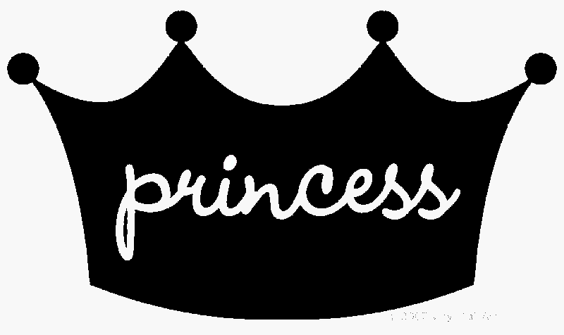Animals For > Black Princess Crown Clipart