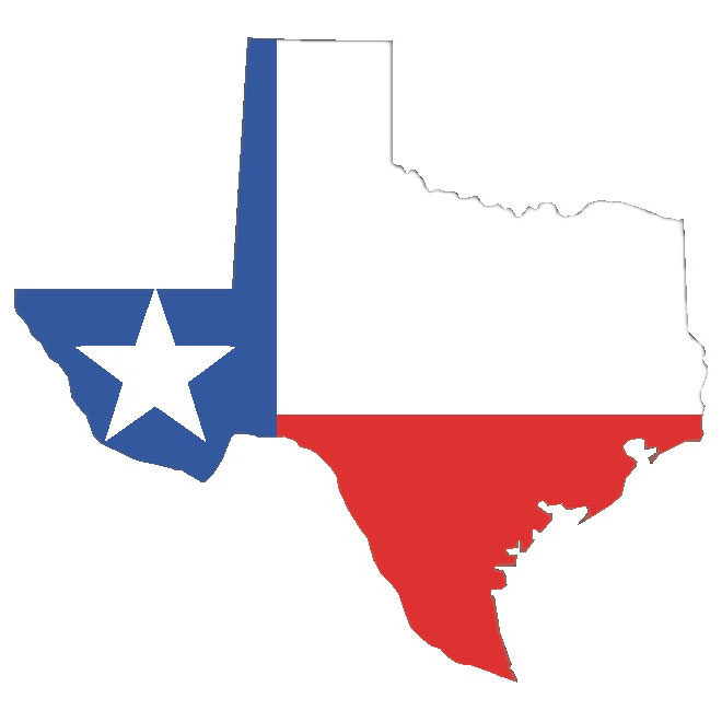 VECTOR MAP OF TEXAS WITH FLAG - Download at Vectorportal