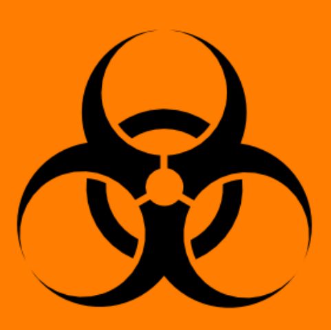 Orange Biohazard Symbol - ClipArt Best