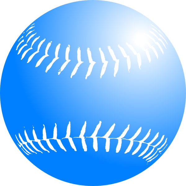 Blue Softball SVG Downloads - Sports - Download vector clip art online