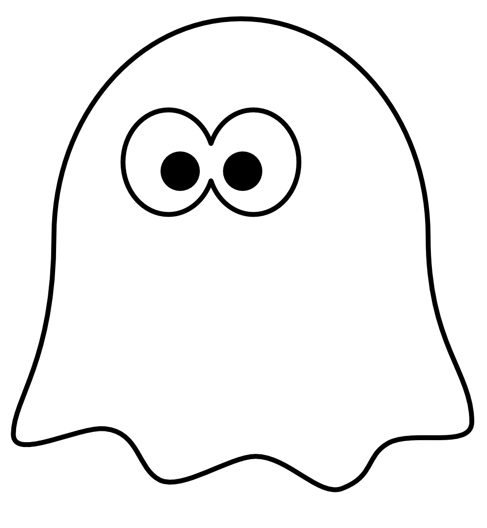 Best Photos of Halloween Ghost Outline - Cute Halloween Ghost Clip ...