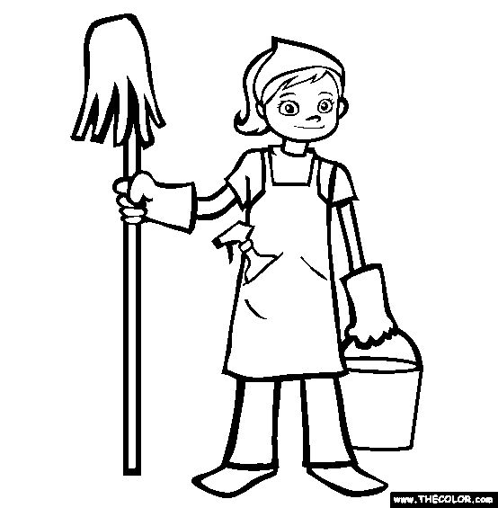 Helping others clipart yard work