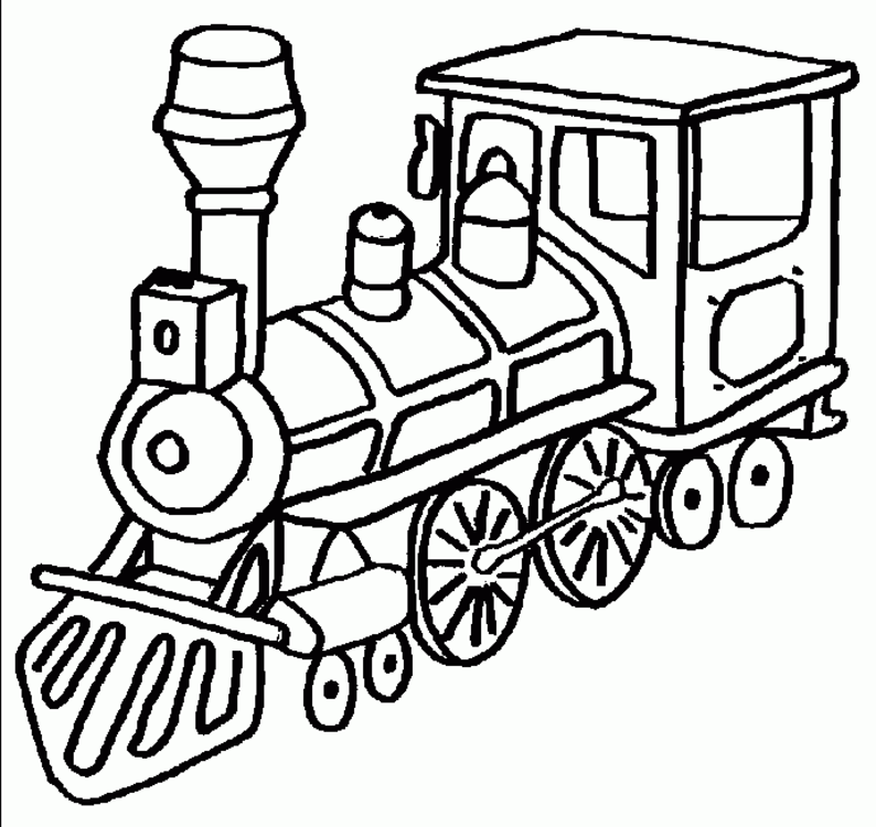 Toy train coloring pages are fun and teach the history of ...