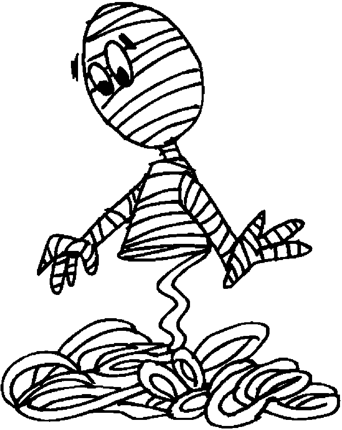 Mummy Coloring Pages Halloween - Free Coloring Pages For Kids