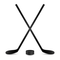 Crossed Hockey Stick And Puck 35540 | RAMWEB