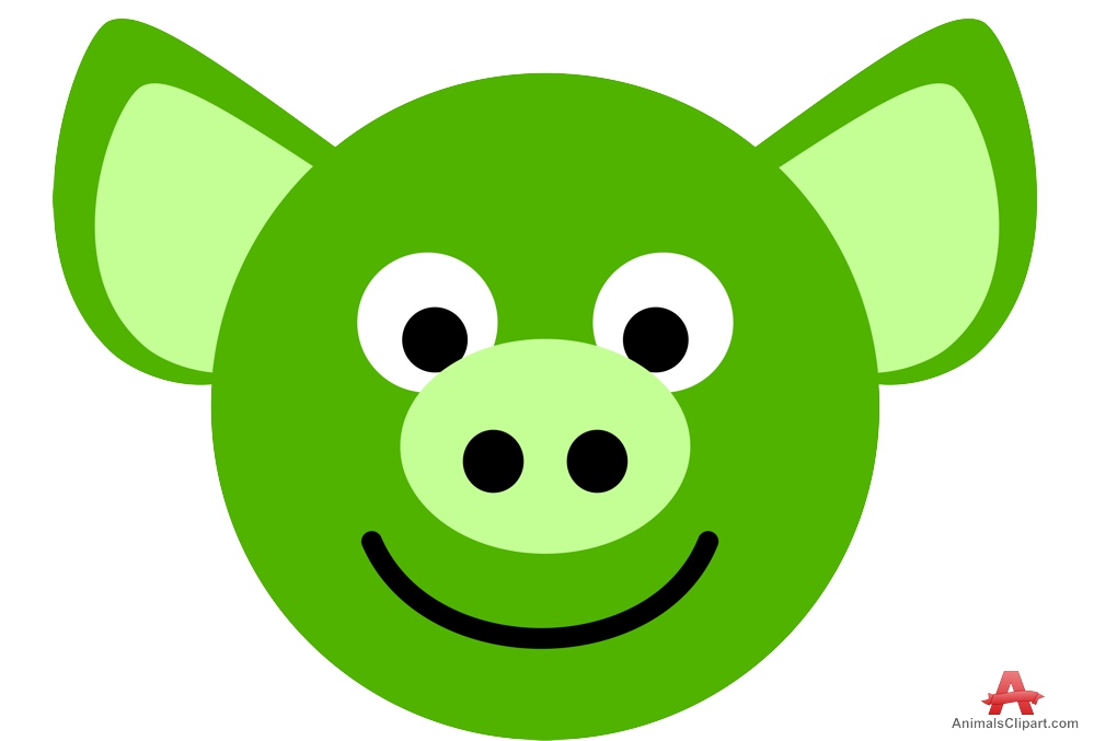 Happy Pig Face Clipart | Free Clipart Design Download