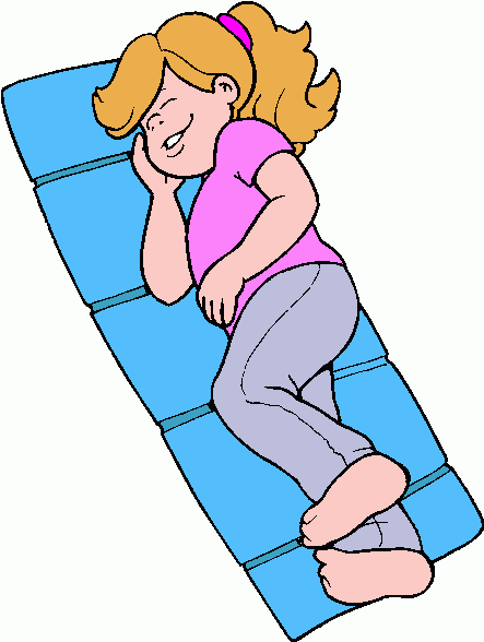 Girl Sleeping In Bed Clipart