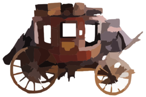 Stagecoach Flash Alt Clip Art - vector clip art ...