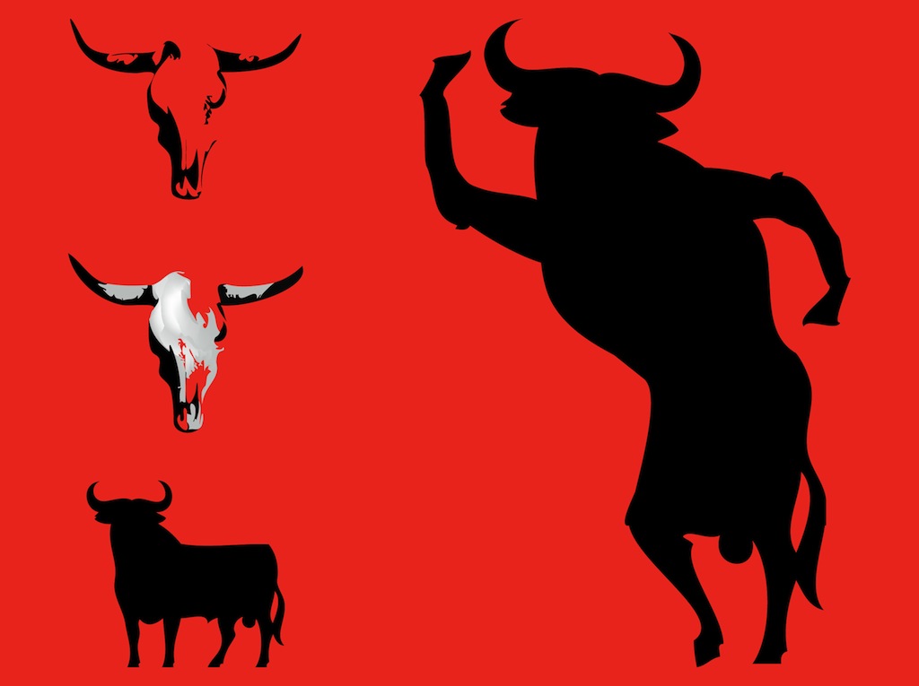 Bull Vectors | free vectors | UI Download