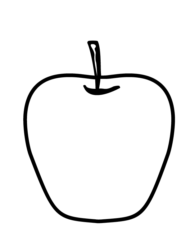 Printable Coloring Pages Of Apples - High Quality Coloring Pages