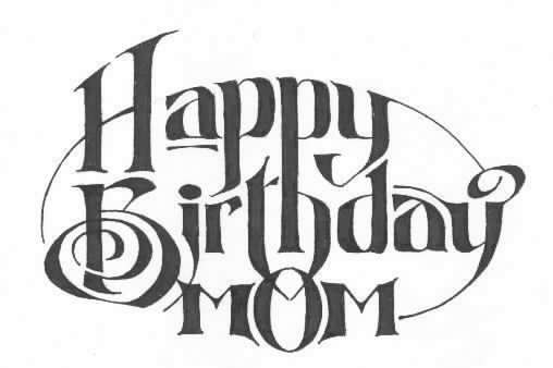 Happy birthday mommy clipart