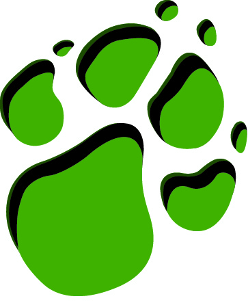 Cub scout tiger paw print clipart