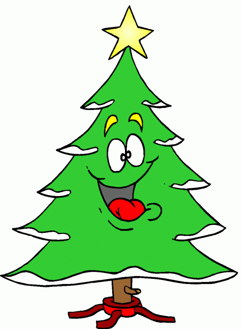 Funny christmas cartoon clipart