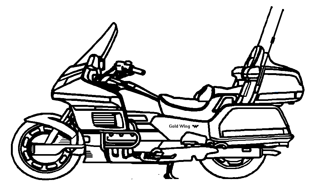 Goldwing Motorcycle Clipart