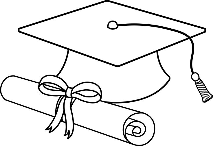 Kindergarten Graduation Clipart Black And White