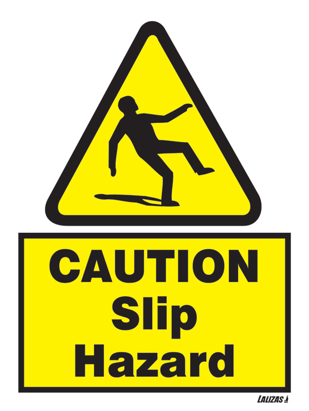 LALIZAS IMO SIGNS - Caution - Slip Hazard