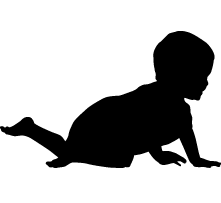CHILDREN SILHOUETTES, WALL DECALS: Full Life-size Boy, Girl, Kid ...