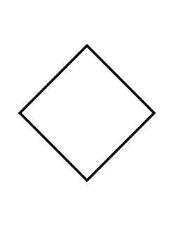 Flashcard of a polygon with four equal sides | ClipArt ETC