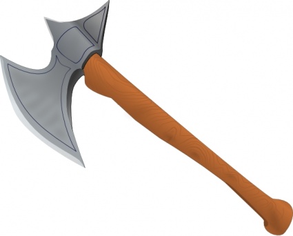 Stefanvonhalenbach Battle Axe Medieval clip art - Download free ...