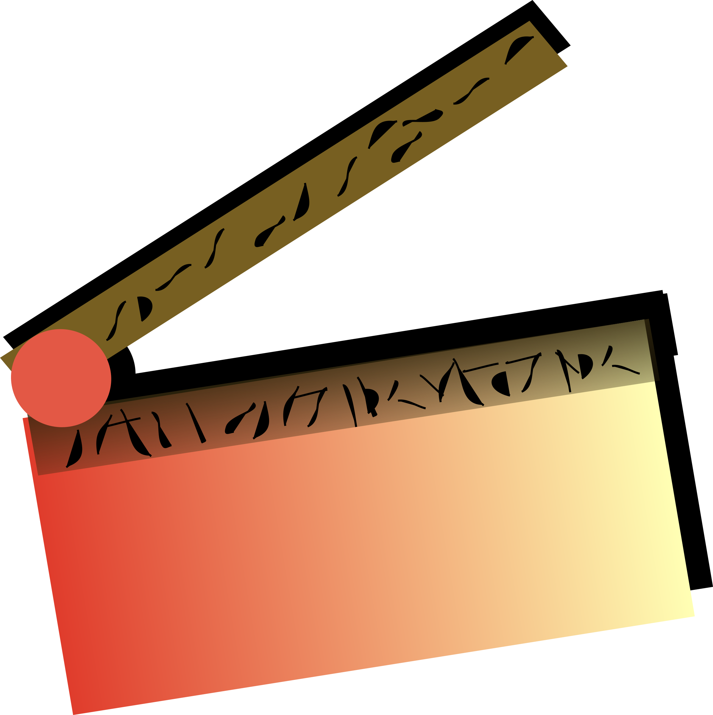 Clipart - Movie slate