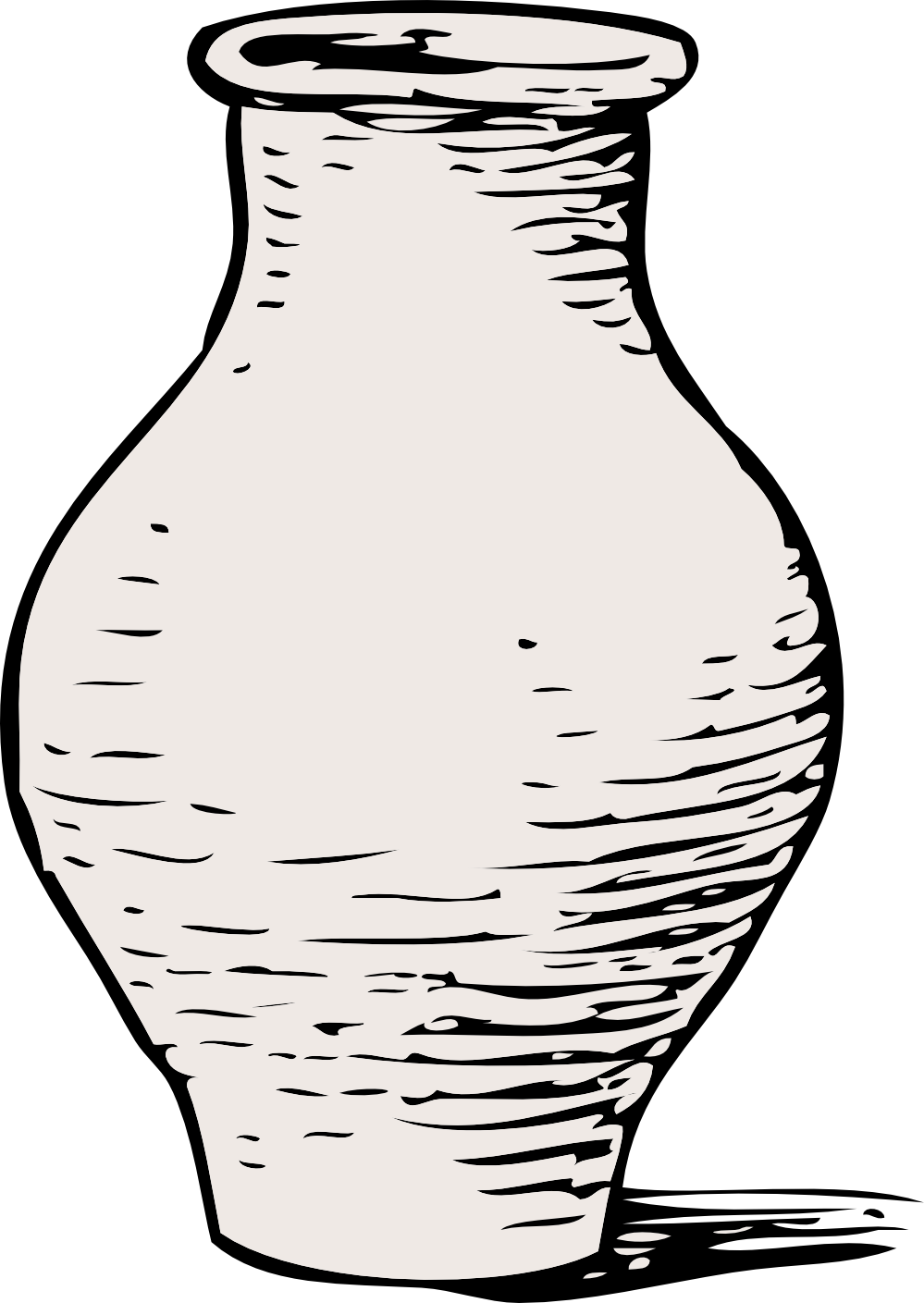 Vase Clipart Black And White - Free Clipart Images