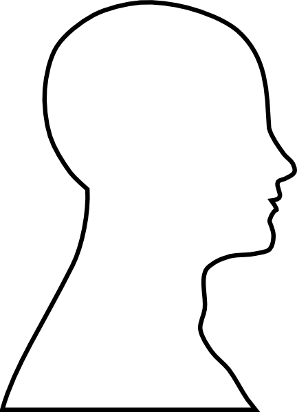 Best Photos of Head Profile Outline - Human Head Outline Template ...