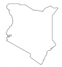 Map of kenya clipart