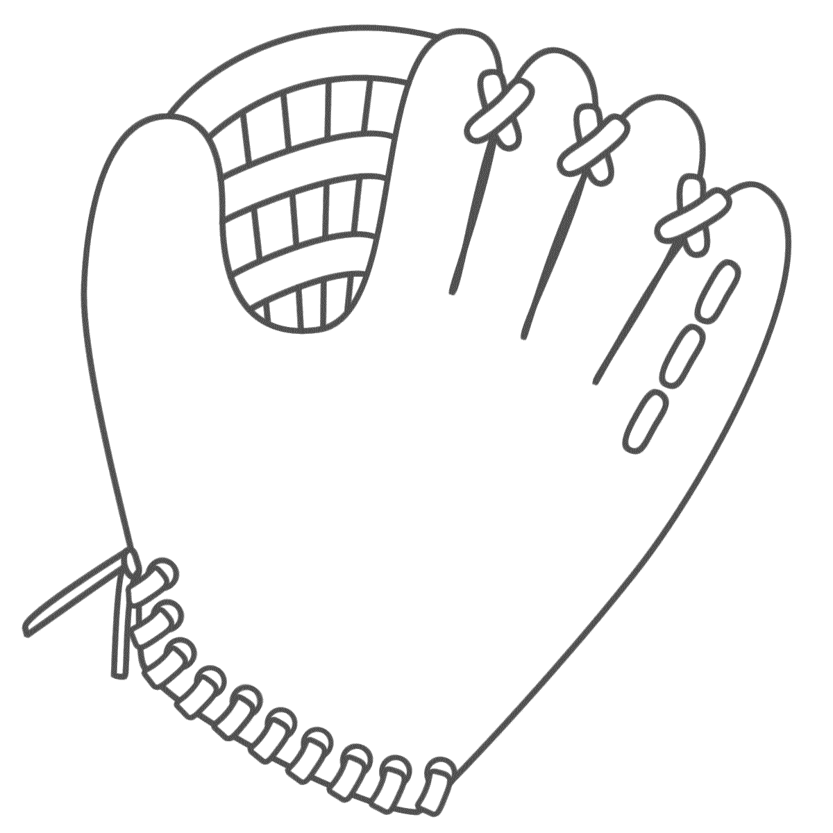 Baseball Glove - Coloring Pages