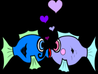 Kissing Fish Clipart