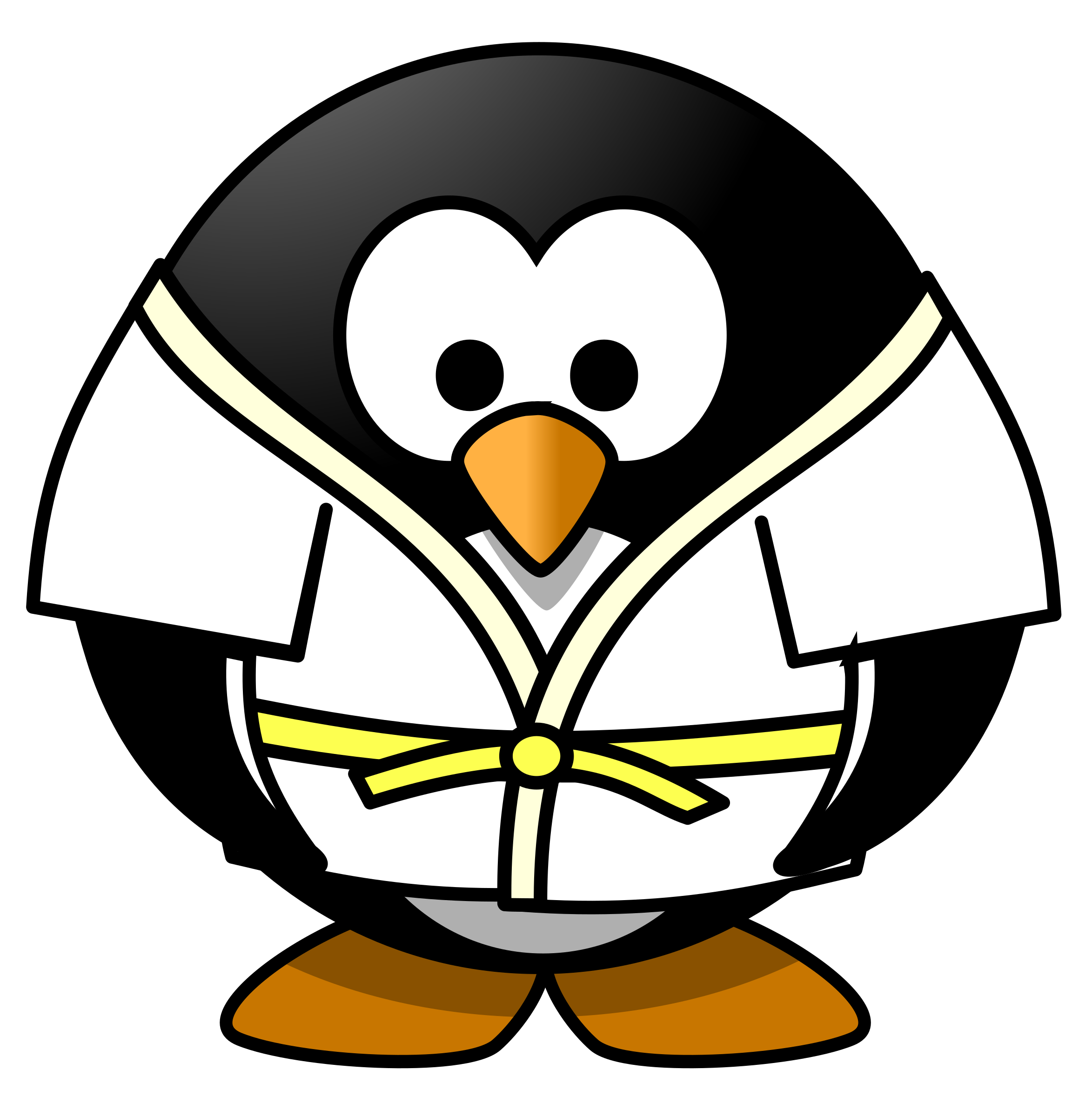 Clipart - Judo Penguin