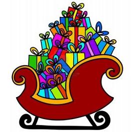 Free clipart christmas sleigh