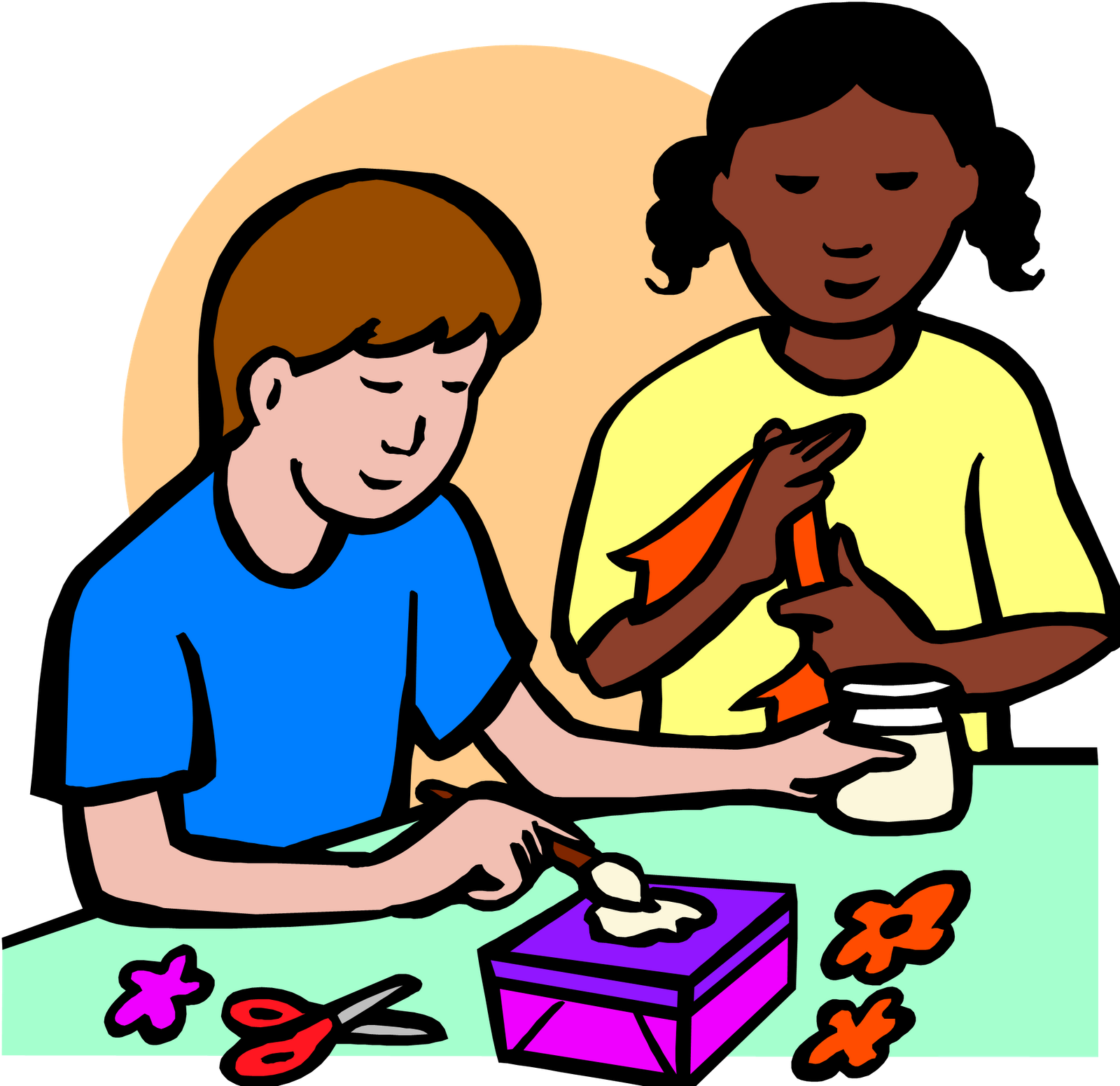 Art activity clipart