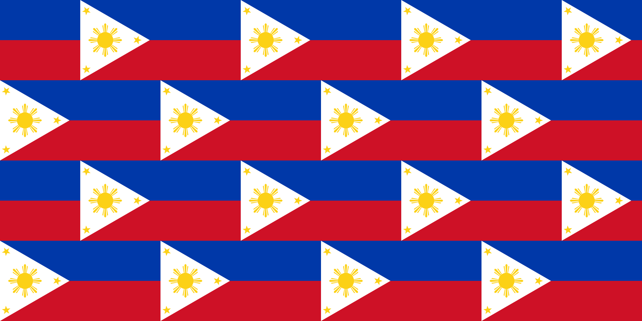 Philippines flag giftwrap - flagfabric - Spoonflower