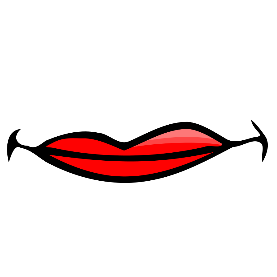 Lips Black Clipart