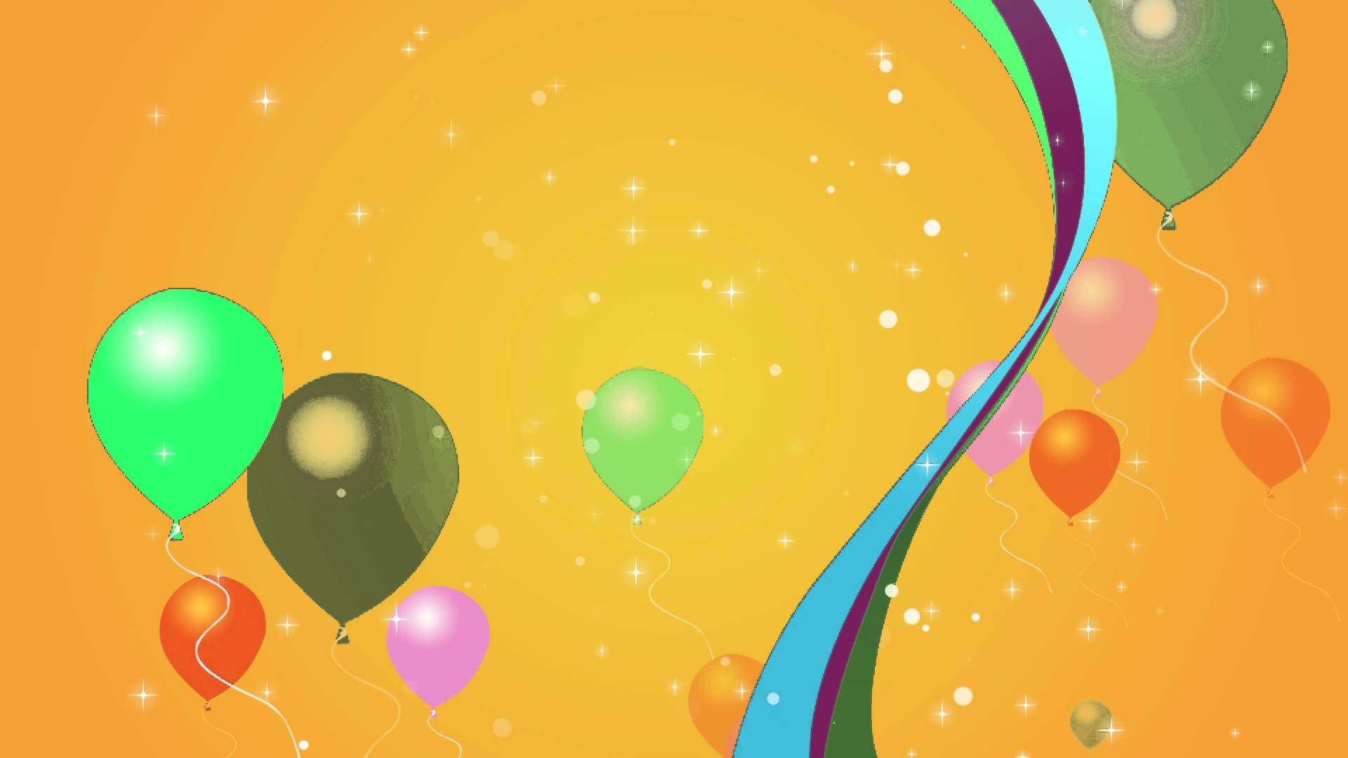 Happy Birthday Balloon Background HD - YouTube
