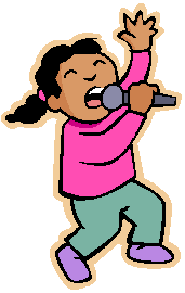 Boy singer clipart free