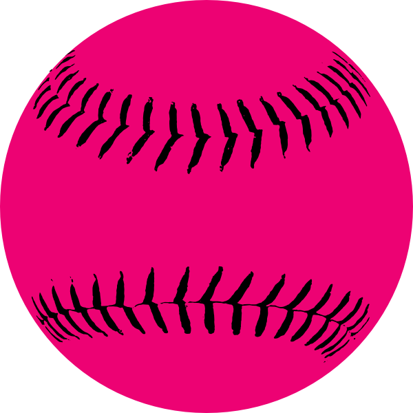 Softball ball clipart logo