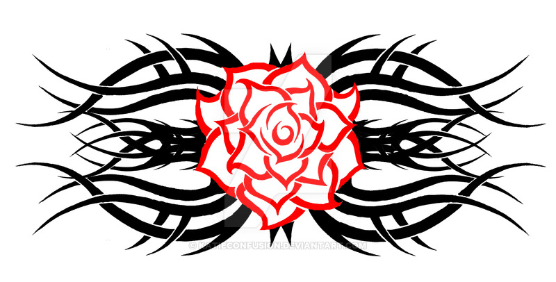 rose tribal by KatieConfusion on DeviantArt