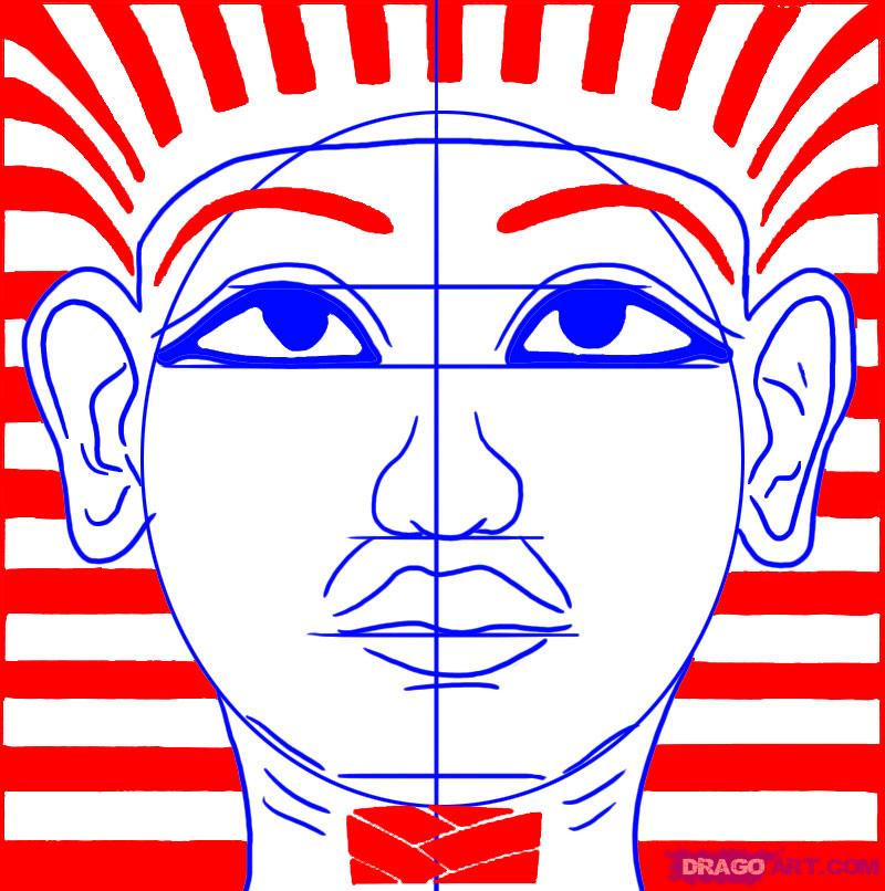 How to Draw King Tut, Step by Step, Stars, People, FREE Online ...