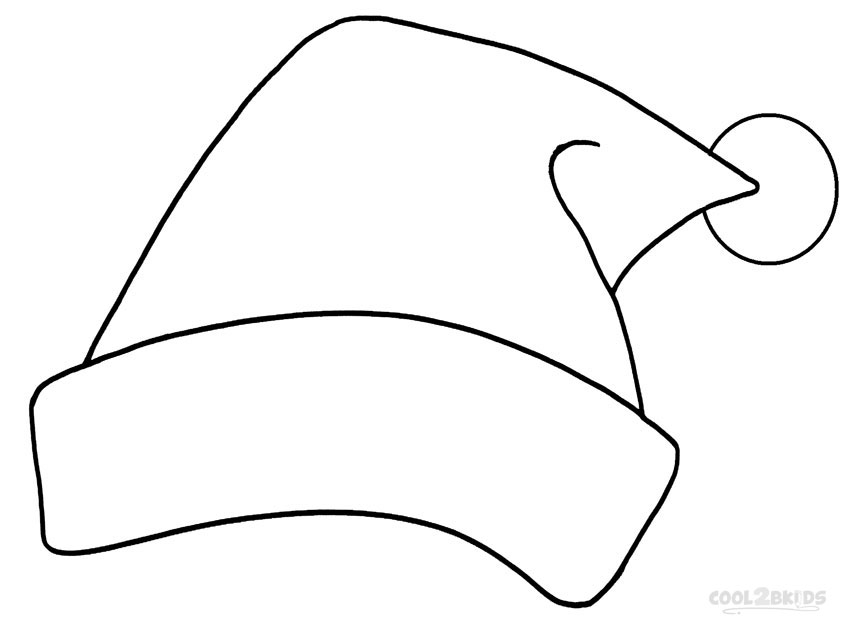 christmas cap coloring page Archives - Coloring For Kids