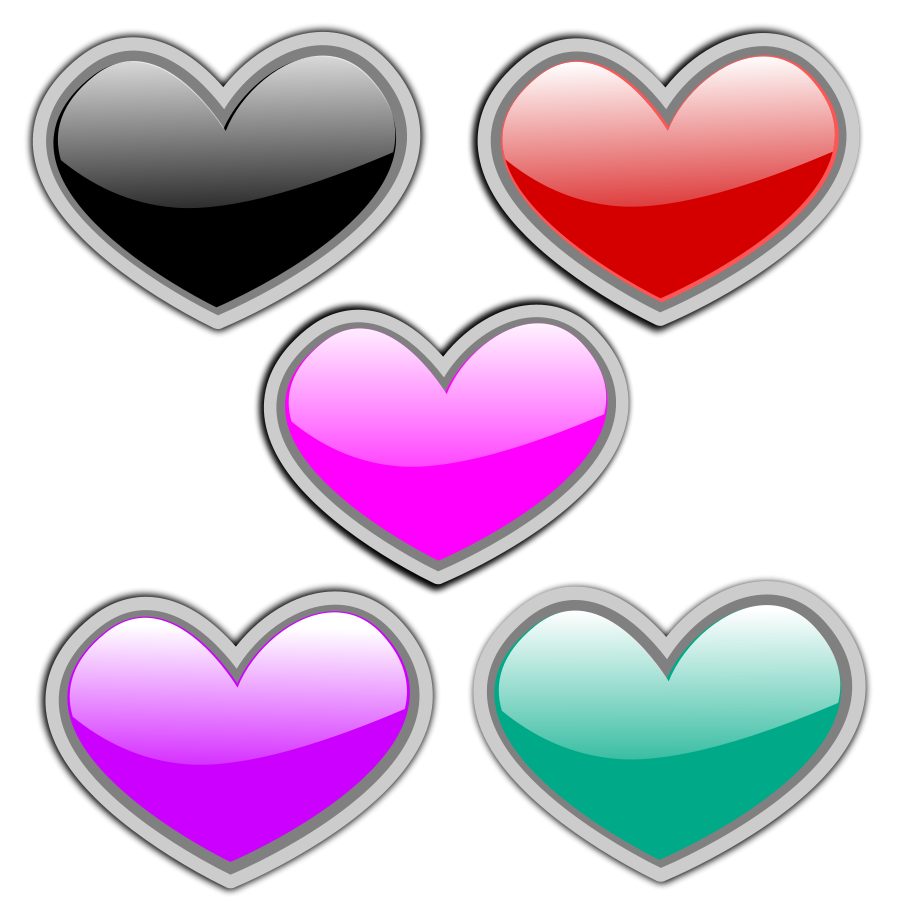 Gloss Heart 2 SVG Vector file, vector clip art svg file