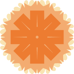 Orange Sunburst Pattern Clip Art - vector clip art ...