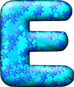 Presentation Alphabets: Party Balloon Cool Letter E