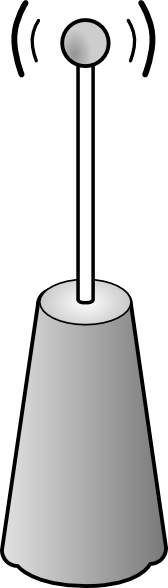 Wireless Transmitter Antenna Clip Art - vector clip ...