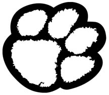 Green tiger paw clipart