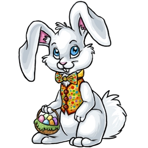 Dancing easter bunny clipart