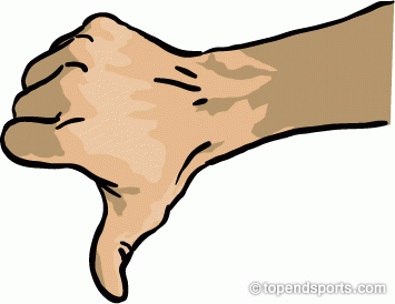 Thumbs down clipart