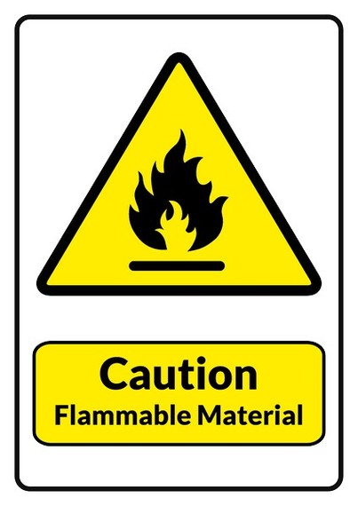 Flammable Signage Clipart - Free to use Clip Art Resource