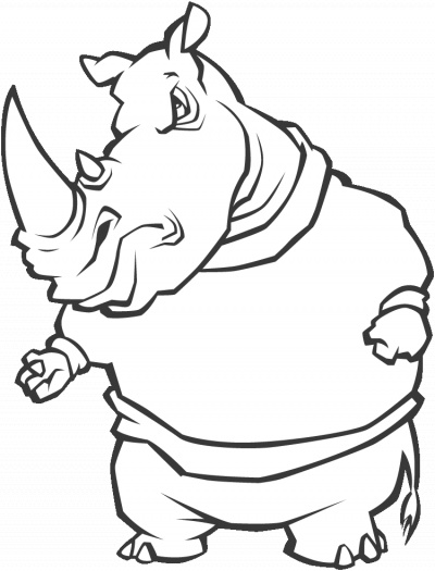 Cartoon Rhino Face - ClipArt Best
